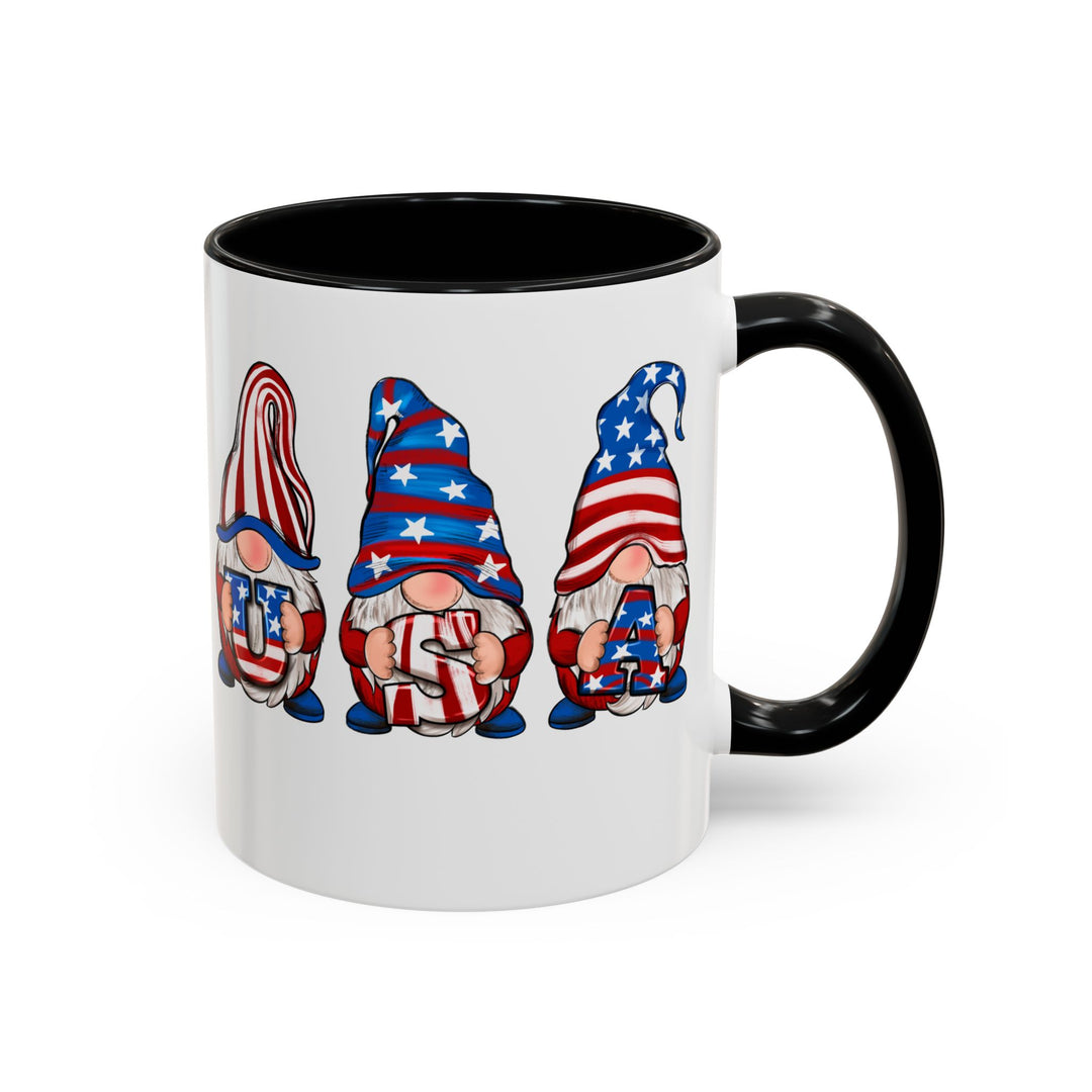 4th Of July Gnomes - Accent Coffee Mug (11, 15oz)
