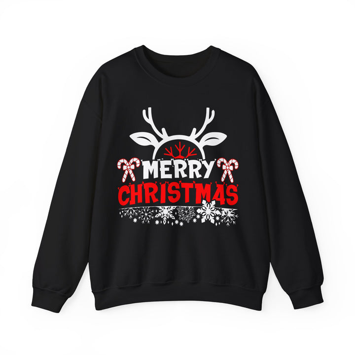 Merry Christmas Antlers - Unisex Heavy Blend™ Crewneck Sweatshirt