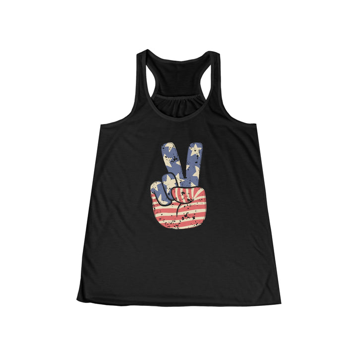 Peace - Women's Flowy Racerback Tank