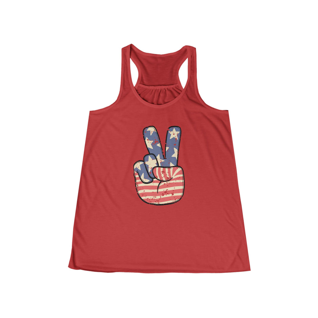 Peace - Women's Flowy Racerback Tank