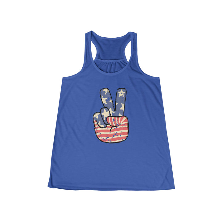Peace - Women's Flowy Racerback Tank