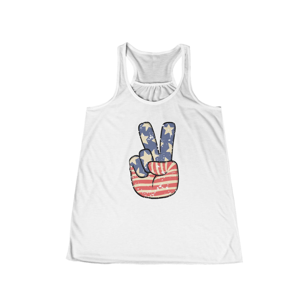 Peace - Women's Flowy Racerback Tank