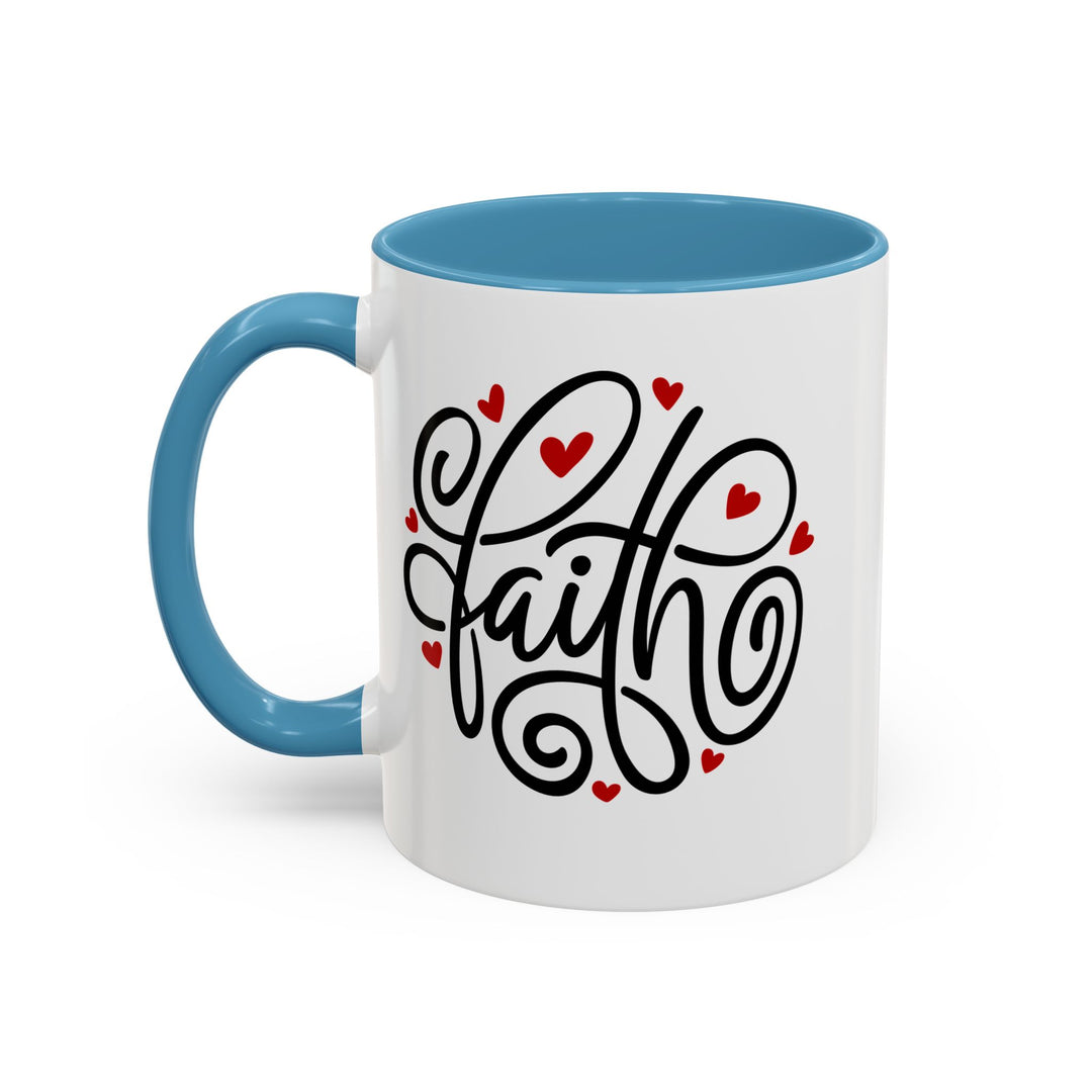 Faith Hearts - Accent Coffee Mug (11, 15oz)