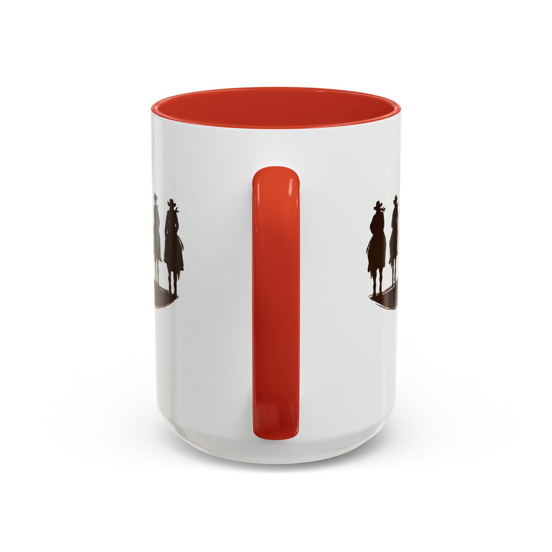 Cowboy Silhouette - Accent Coffee Mug (11, 15oz)