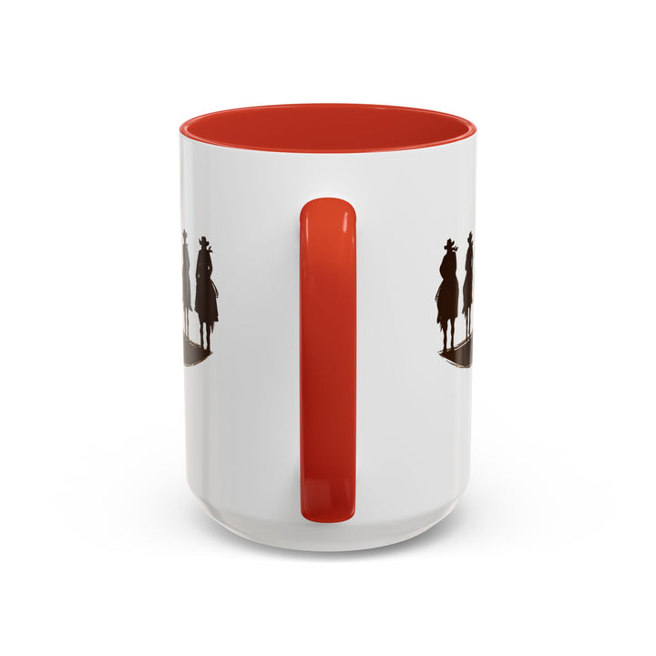 Cowboy Silhouette - Accent Coffee Mug (11, 15oz)
