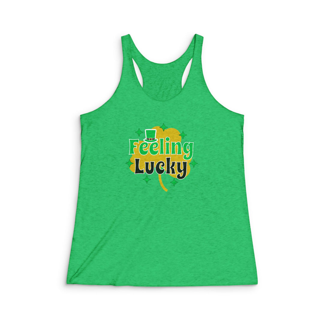 Feeling Lucky - Women's Tri-Blend Racerback Tank