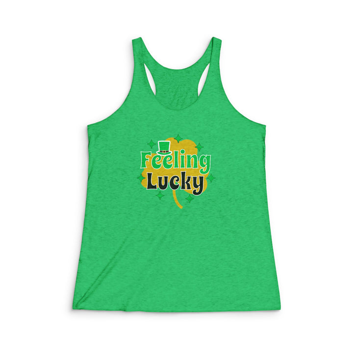Feeling Lucky - Women's Tri-Blend Racerback Tank