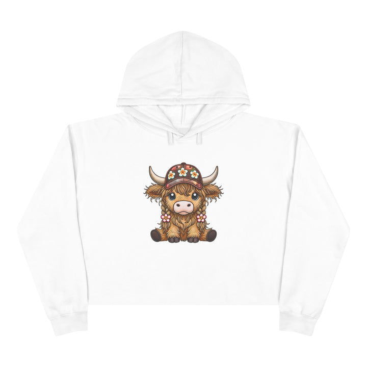 Summer Cow - Crop Hoodie