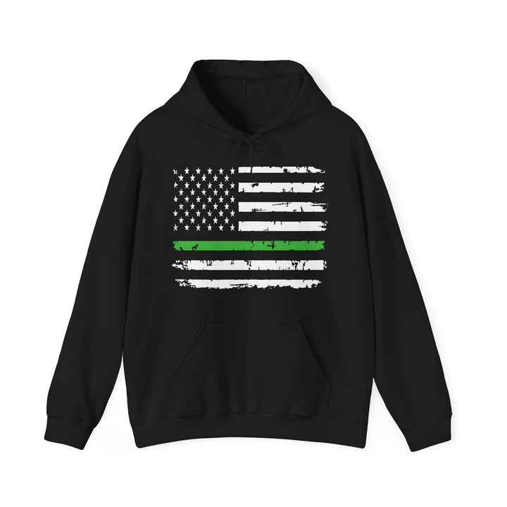 Green Line Flag - Unisex Heavy Blend™ Hooded Sweatshirt