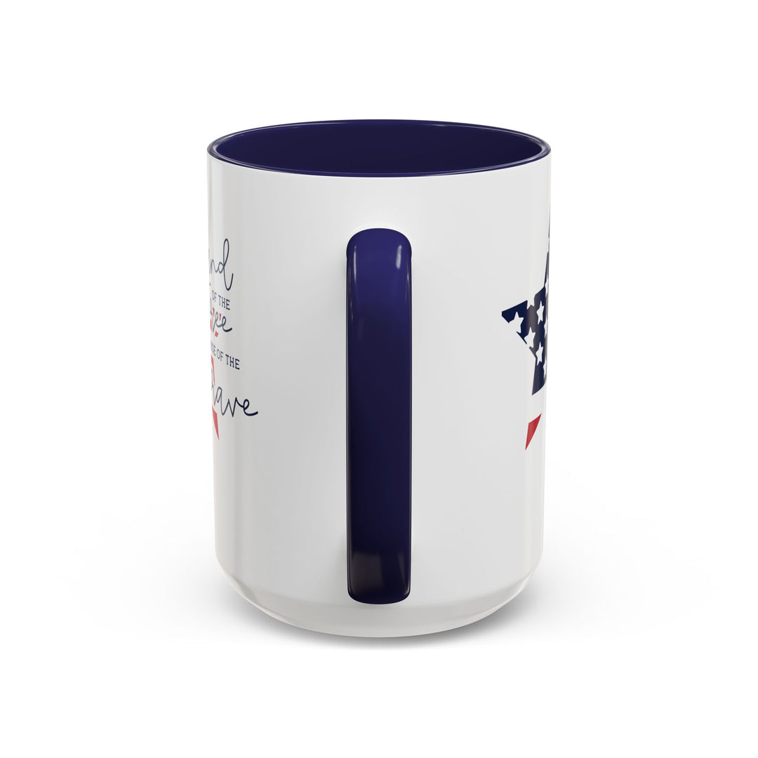 Land Of The Free - Accent Coffee Mug (11, 15oz)