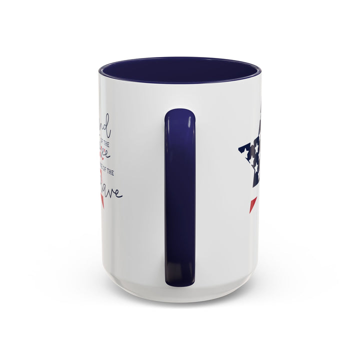 Land Of The Free - Accent Coffee Mug (11, 15oz)