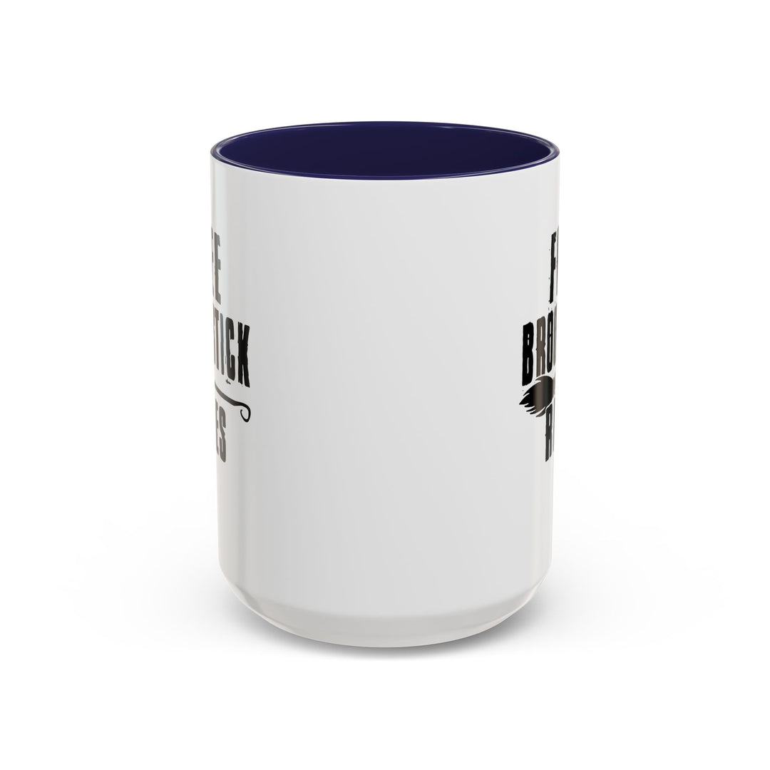 Free Broomstick Rides - Accent Coffee Mug (11, 15oz)