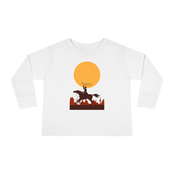 Roping The Moon  Toddler Long Sleeve Tee