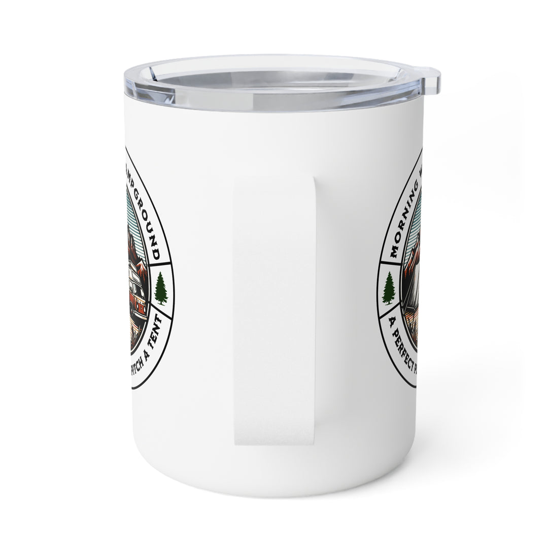 Morning Wood Campground - Insulated Coffee Mug, 10oz