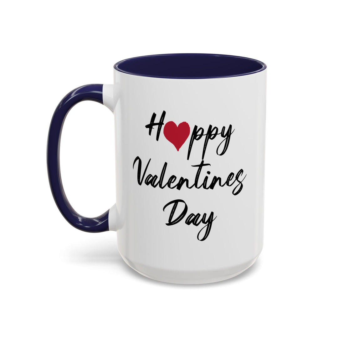 Happy Valentines Day - Accent Coffee Mug (11, 15oz)