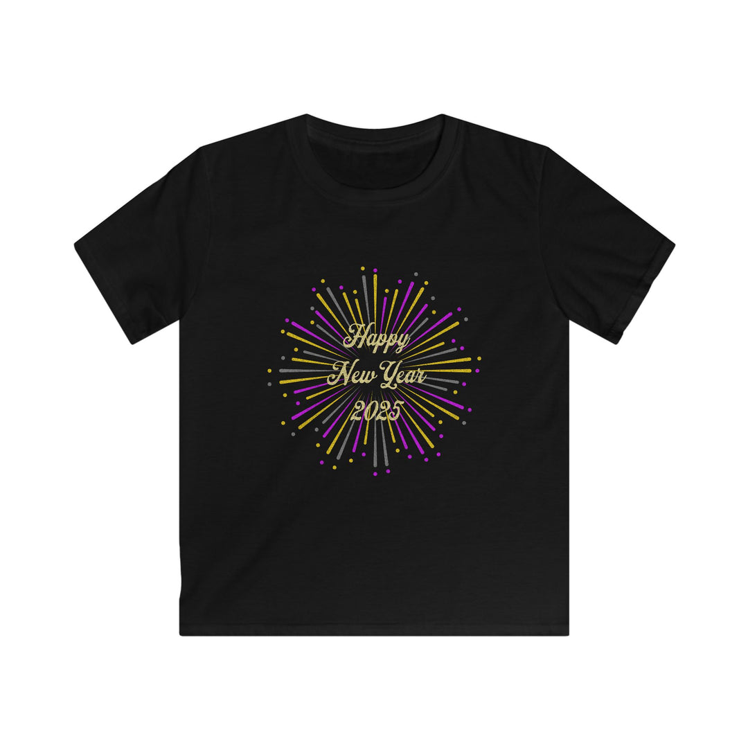 New Years Fireworks - Kids Softstyle Tee