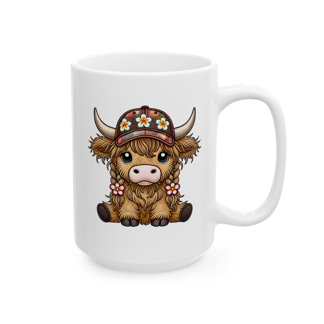 Summer Cow - Ceramic Mug, (11oz, 15oz)