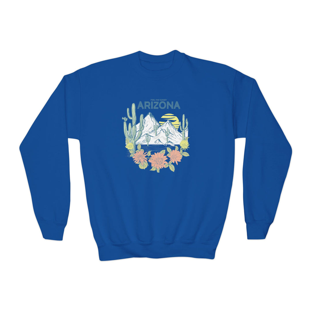 Feel The Sunset Arizona - Youth Crewneck Sweatshirt