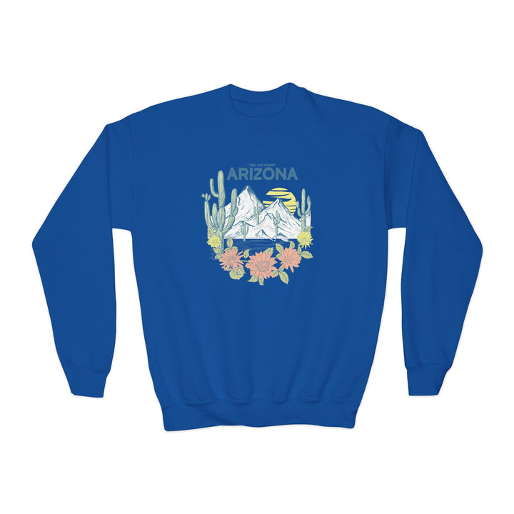 Feel The Sunset Arizona - Youth Crewneck Sweatshirt