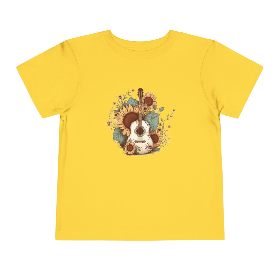 Sunflower Guitar - Toddler Short Sleeve Tee