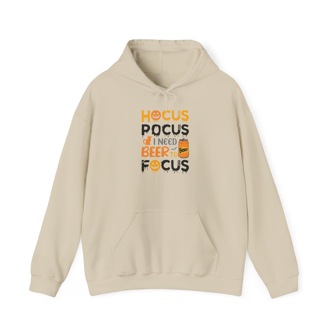 Hocus Pocus I Need A Beer To Focus - Unisex Heavy Blend™ Hooded Sweatshirt