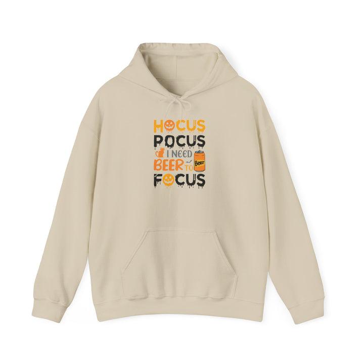 Hocus Pocus I Need A Beer To Focus - Unisex Heavy Blend™ Hooded Sweatshirt
