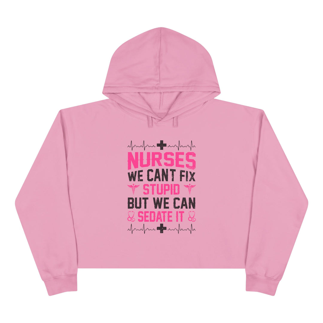 Can't Fix Stupid - Crop Hoodie