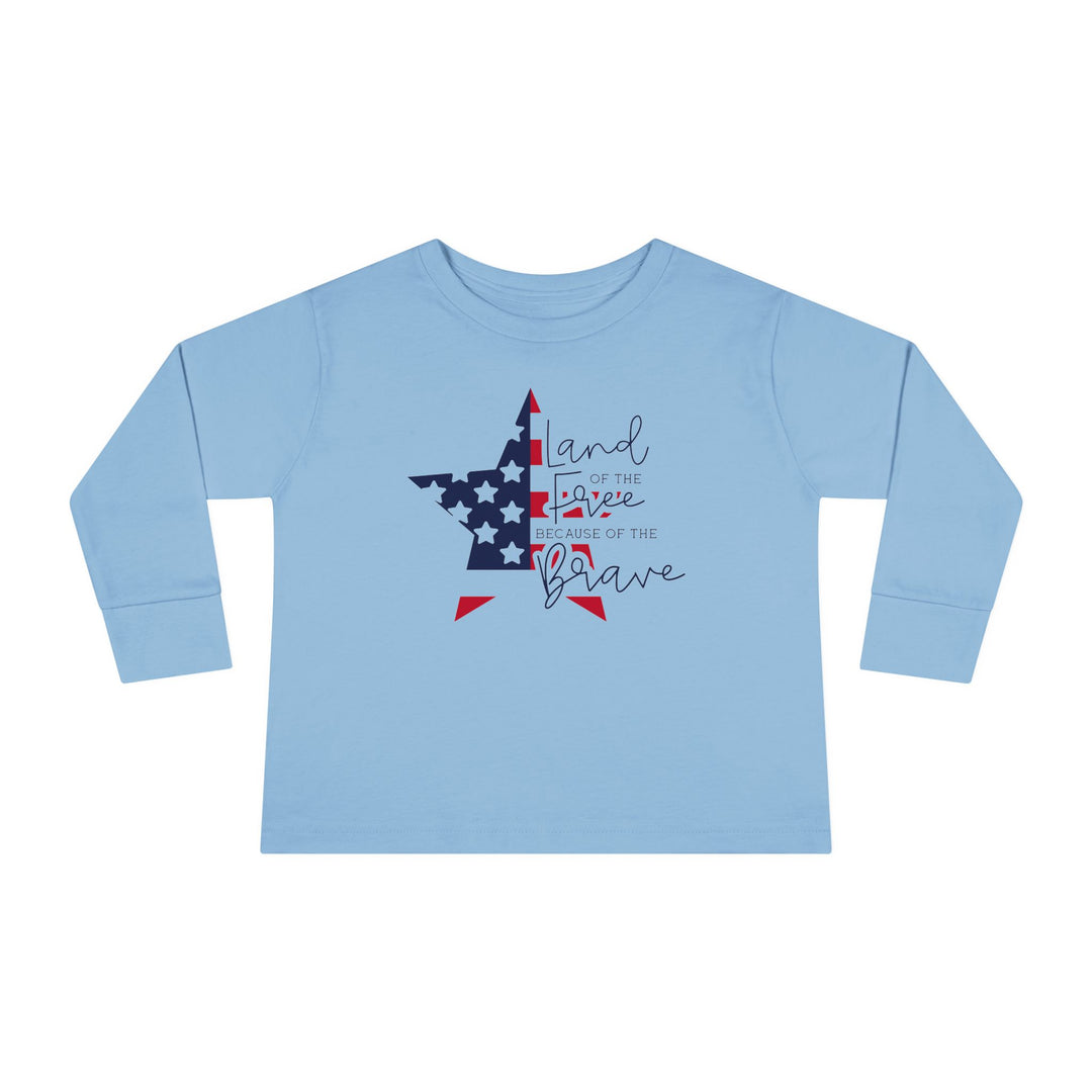 Land Of The Free - Toddler Long Sleeve Tee