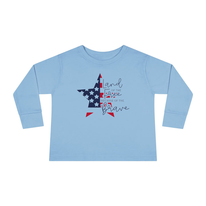 Land Of The Free - Toddler Long Sleeve Tee