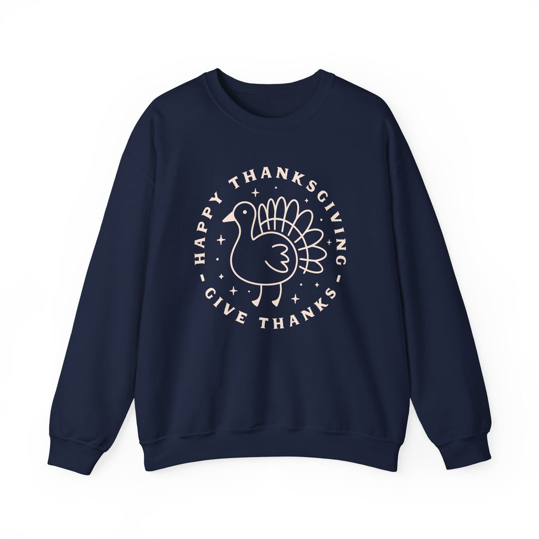 Happy Thanksgiving~Give Thanks - Unisex Heavy Blend™ Crewneck Sweatshirt