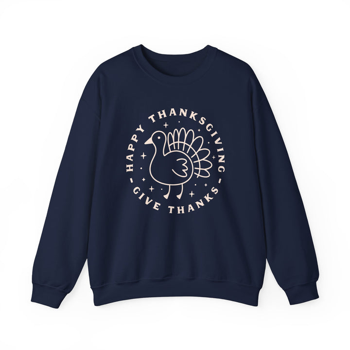Happy Thanksgiving~Give Thanks - Unisex Heavy Blend™ Crewneck Sweatshirt