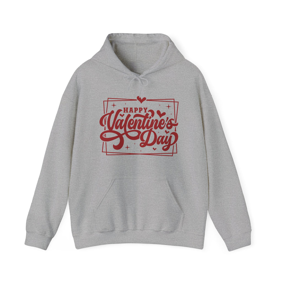 Happy Valentine's Day W/Hearts - Unisex Heavy Blend™ Hooded Sweatshirt