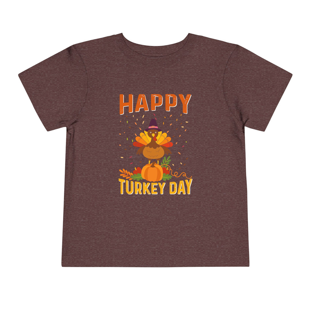 happy Turkey Day - Toddler Short Sleeve Tee