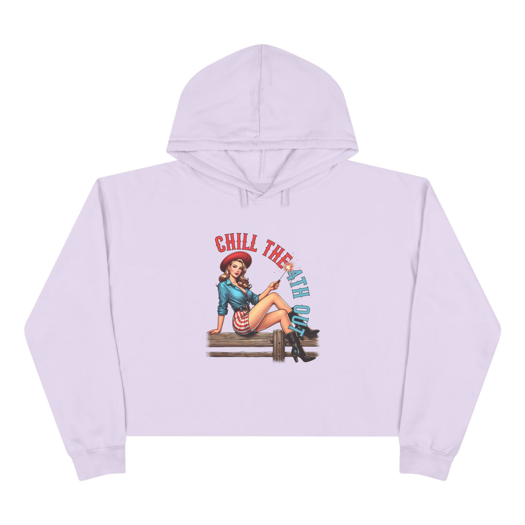 Chill The 4th Out - Crop Hoodie