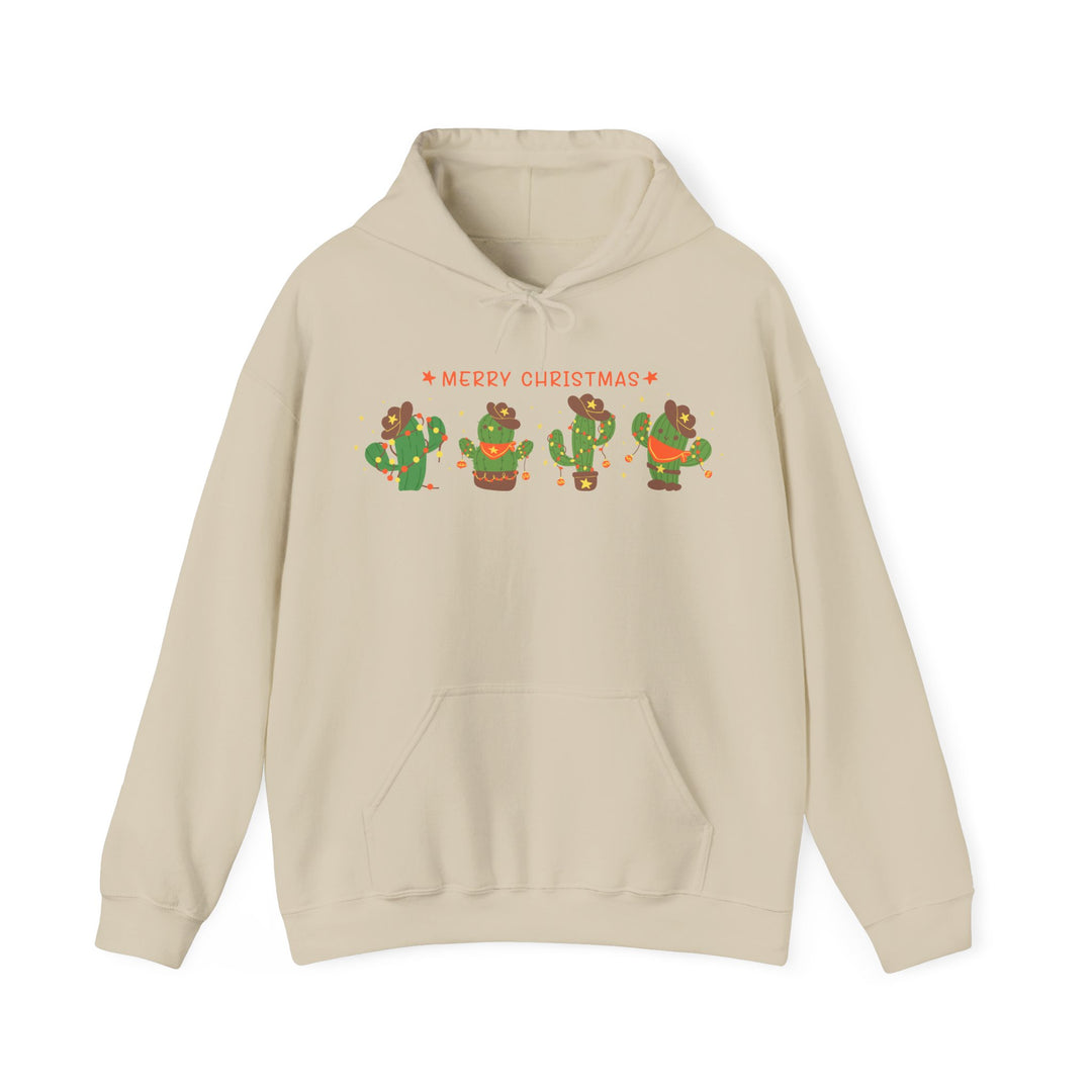 Merry Christmas Cactus - Unisex Heavy Blend™ Hooded Sweatshirt