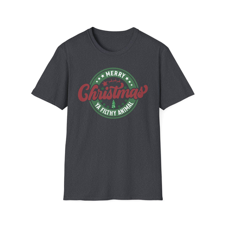 Merry Christmas Ya Filthy Animal - Unisex Softstyle T-Shirt