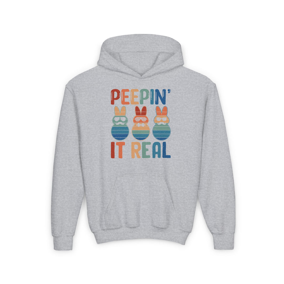 Peepin It Real - Youth Heavy Blend Hooded Sweatshirt