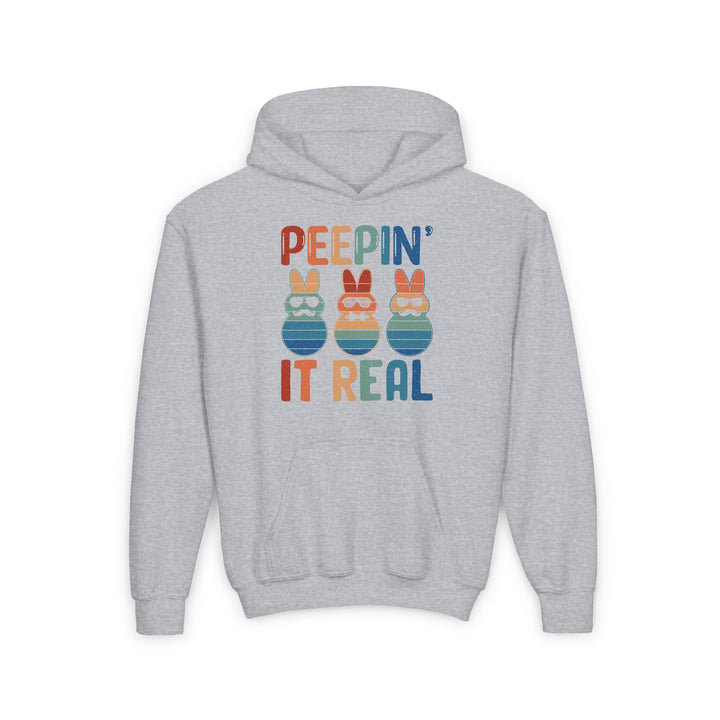 Peepin It Real - Youth Heavy Blend Hooded Sweatshirt