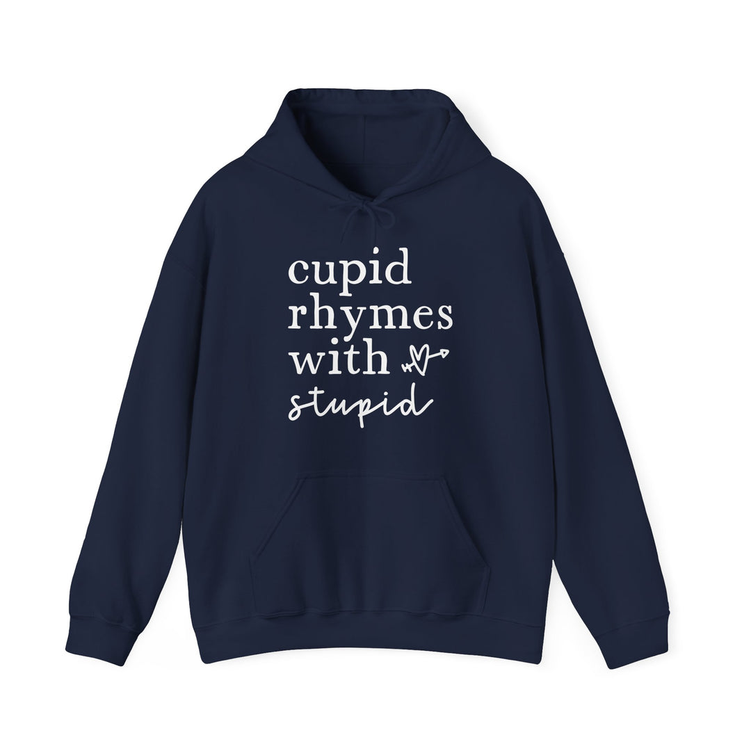 Cupid Rhymes With Stupid - Unisex Heavy Blend™ Hooded Sweatshirt