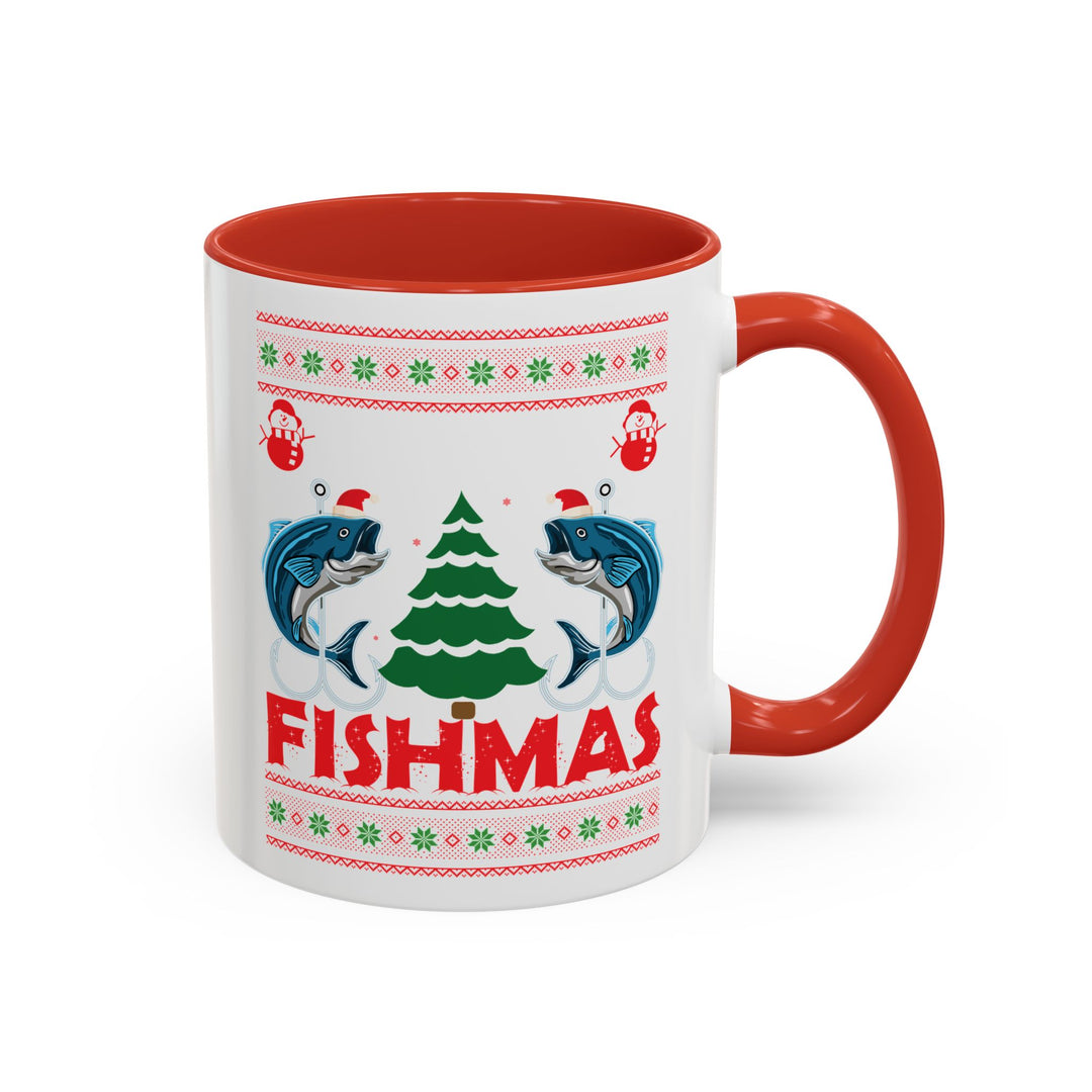 Merry Fishmas - Accent Coffee Mug (11, 15oz)