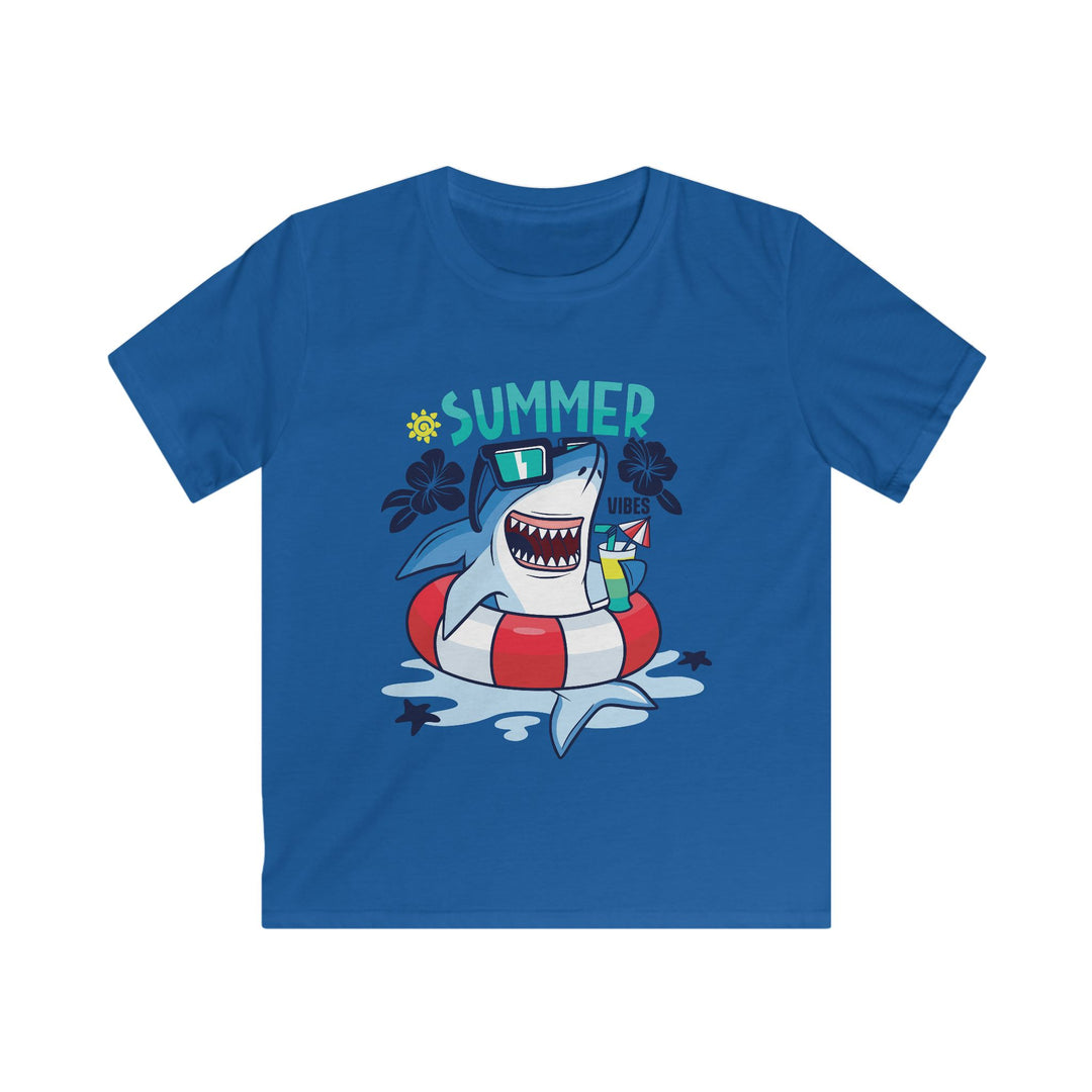 Shark Vibes - Kids Softstyle Tee