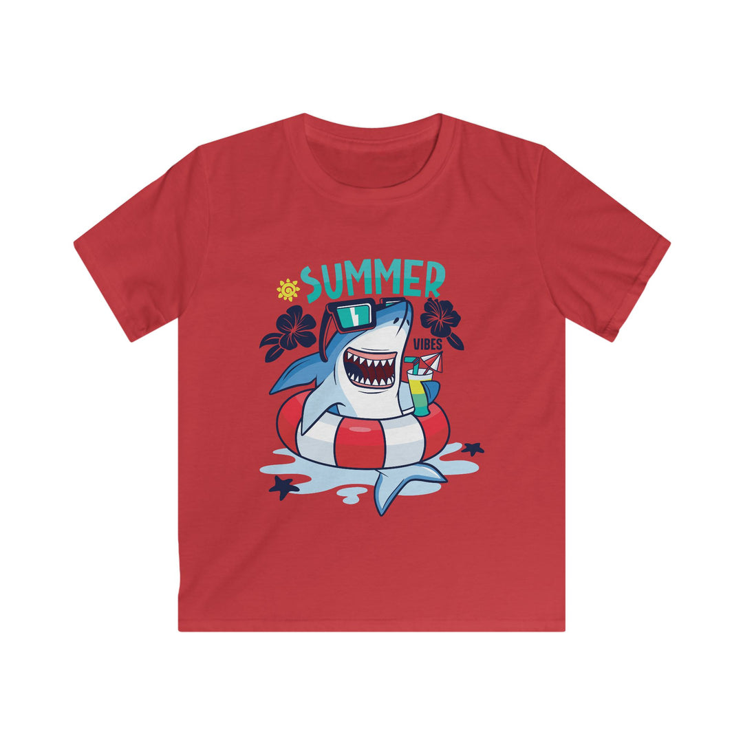 Shark Vibes - Kids Softstyle Tee