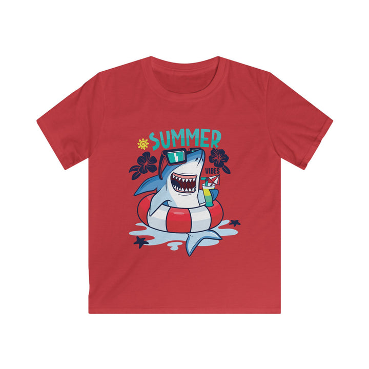 Shark Vibes - Kids Softstyle Tee