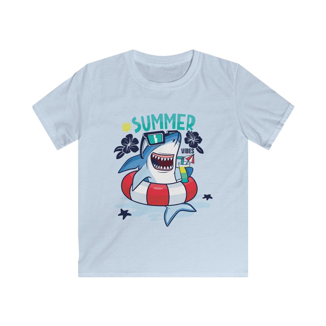 Shark Vibes - Kids Softstyle Tee