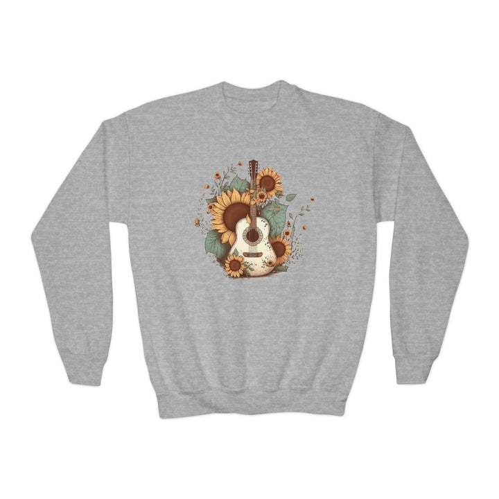 Sunflower Guitar - Youth Crewneck Sweatshirt