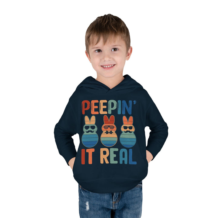 Peepin It Real - Toddler Pullover Fleece Hoodie