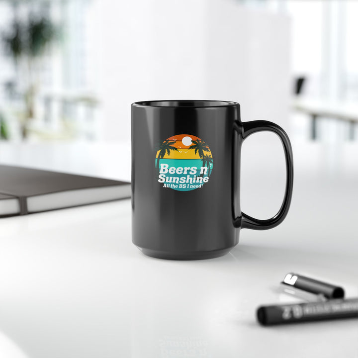 Beers N Sunshine - Black Mug (11oz, 15oz)