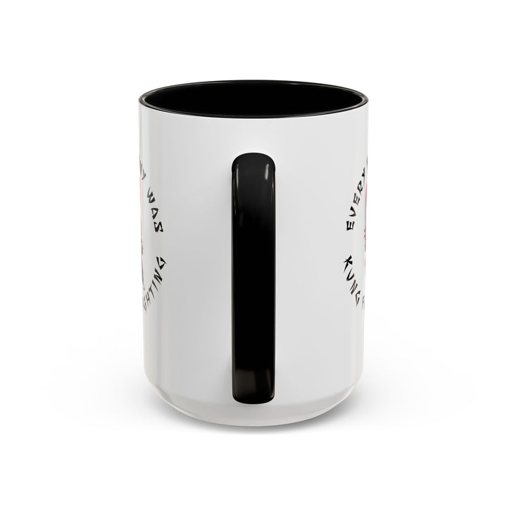 Kung Fu Fighting - Accent Coffee Mug (11, 15oz)