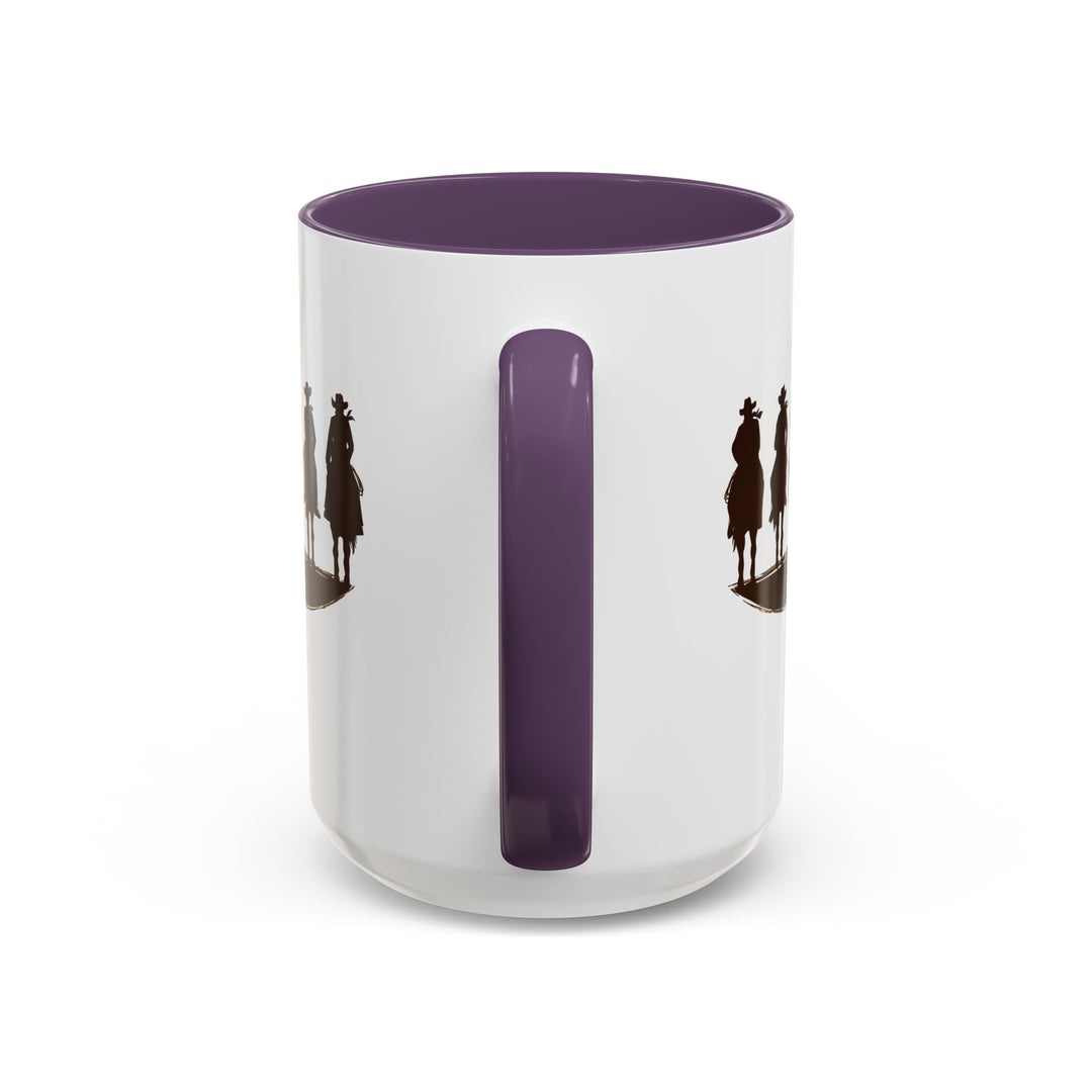 Cowboy Silhouette - Accent Coffee Mug (11, 15oz)