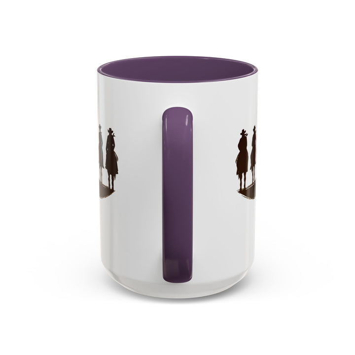 Cowboy Silhouette - Accent Coffee Mug (11, 15oz)